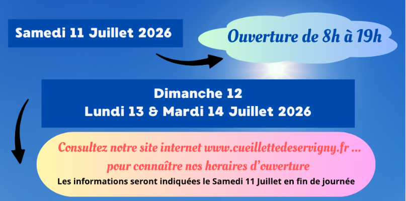 HORAIRES CANICULE